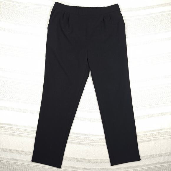 Joe Benbasset Black Pull On Work Pants with Pockets Women's Size L - Picture 2 of 8